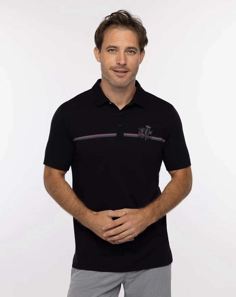 Peter Millar Summer Comfort Mens Golf Polo Shirt Size L High Surf Party Parrot